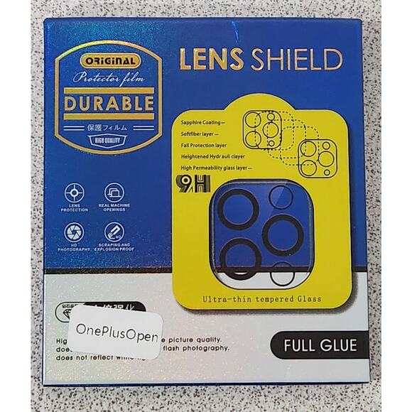 OnePlus Open Tempered Glass Screen Protector (2) Lens Shield Protector Film NWTS - Picture 3 of 4
